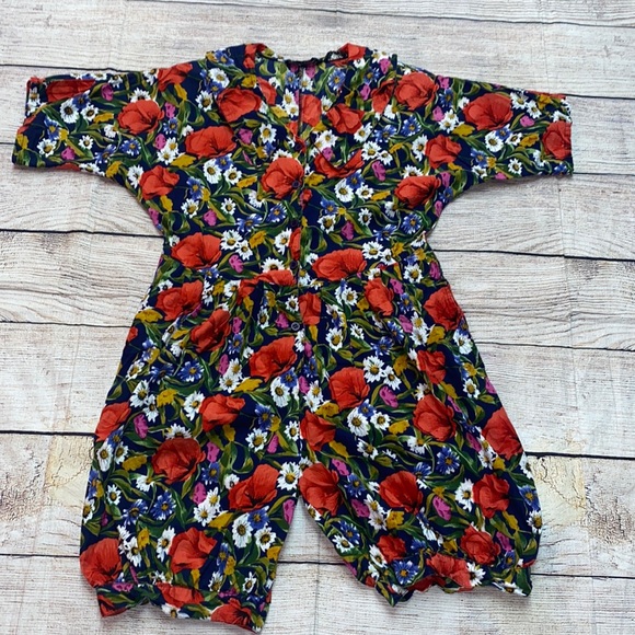 expedition Pants - Vintage Expedition 100% cotton floral print romper made in India size small